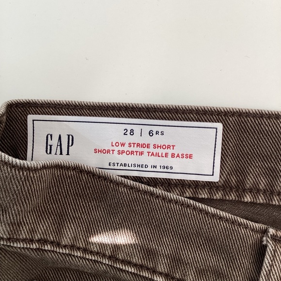 Gap 3.5" Low Stride denim shorts, espresso brown - Picture 7 of 7